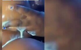 Nigerian Lady Playing With Her Breast