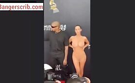 Kanye West Wife Bianca Censori Strips Naked At The Grammy’s Awards