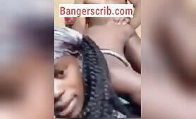 Naija Cheating Girlfriend on Phone With Boyfriend