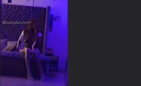 Naija Instagram Slay Queen “Badgalwunmin” Flaunts Her Slacked Fallen Boobs