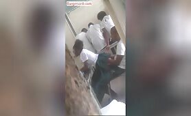 Throwback: Students Knacking inside Classroom