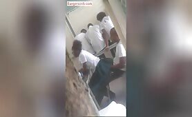 Throwback: Students Knacking inside Classroom