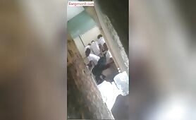 Throwback: Students Knacking inside Classroom