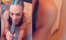 Phoebe Sucking Long Black Dick