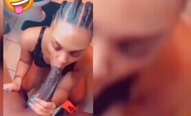 Phoebe Sucking Long Black Dick