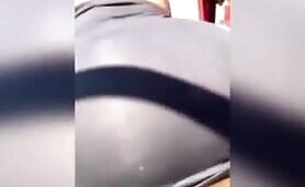Ebony Dress Twerk No Panties Outdoor