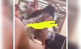 Two African Women Fight Naked in Public