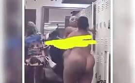 Two African Women Fight Naked in Public