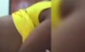 Abena Korkor showcasing her pussy in the toilet