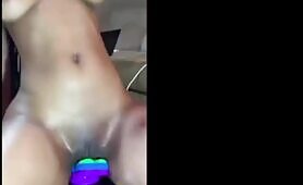 Petite Tumi Paris Orgasms As She Sits On That Dildo Riding On It