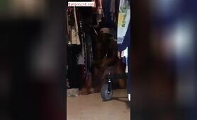 Cotton seller having sex with a customer inside shop