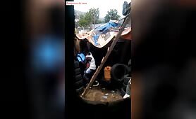 School Girl and a forganizer knacking in a shop video