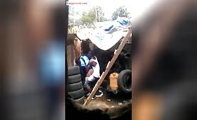 School Girl and a forganizer knacking in a shop video