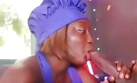 Horny Chef Giving Blowjob To Huge Dick