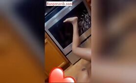 Squirting Nonstop Inside Kitchen