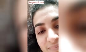 Sexy horny indian milf stripping nude masturbation on webcam 