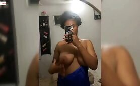 Eunice shows off her breasts in new video