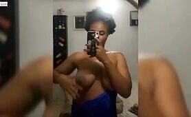 Eunice shows off her breasts in new video