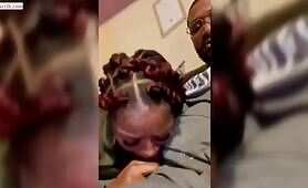 Tommy Exposes Baby Mama Sucking His Big Dick