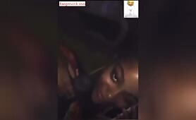 Cheating girlfriend on the phone with her bf while sucking dick