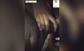 Cheating girlfriend on the phone with her bf while sucking dick