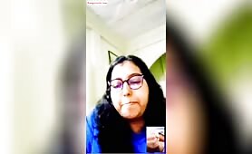 Fat indian girl watching dick masturbation on webcam