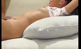 Chopping her clean ass