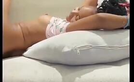 Chopping her clean ass