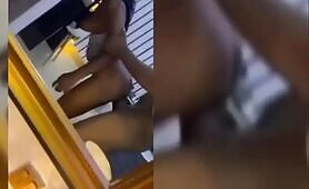 Nack and cum in mouth of Benin girl