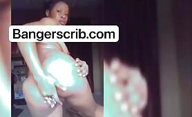 Bukky Deep Fingering Her Butthole