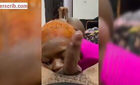 Lagos Babe Rose Exposed With Mouth On Dick