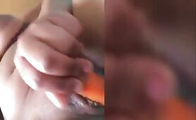 Leak Video Of Olivia Using Carrot In Her Pussy