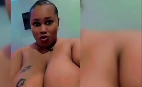 Yvonne Teasing Us With Her Enormous Breast