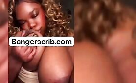 Olivia Kissing Her Massive Boobs