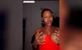 Nigerian Girl Takes Out Her Boobs In This Nude Video As She Flaunts Them