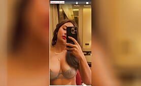 Divya Mistry Nude MMS Transparent Bra Areola Visible Multiple Nipslip
