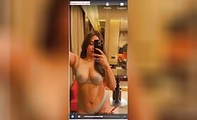 Divya Mistry Nude MMS Transparent Bra Areola Visible Multiple Nipslip