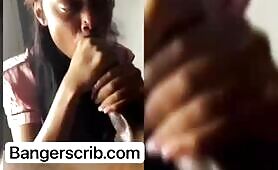 Prisca Taking Care Of Massive Dick