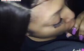 Black Babe Drains Her Friend in Blowjob