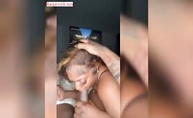 Chizoba sucking my big fat dick