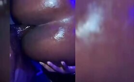 Easily Penetrating Her Oily Asshole