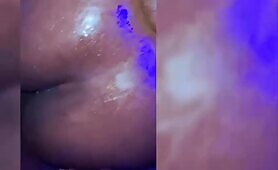 Easily Penetrating Her Oily Asshole