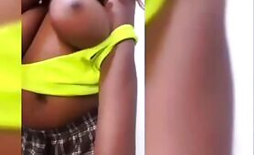 Showcasing Her Fresh And Soft Breast