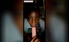Jellybum Pelumi Of Lagos Sucking Her Dildo Deep Throat bangerscrib