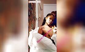 Mzansi Girl Teasing As She Plays With Her Breast In This Nude Video