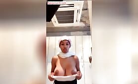 Beautiful Ama2k Mzansi Girl Goes Topless, Flaunting Her Boobs In This Nude Video