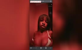 Nigerian Girl Flashing Her Pussy On Buzzcast Live Stream As She Teases